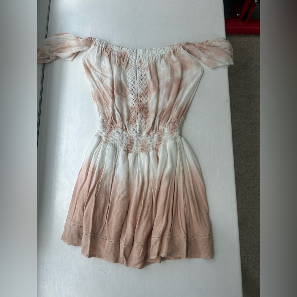 Elegant Off-Shoulder Ombre Romper
